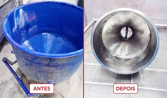 Antes e depois - Manutenção Industrial